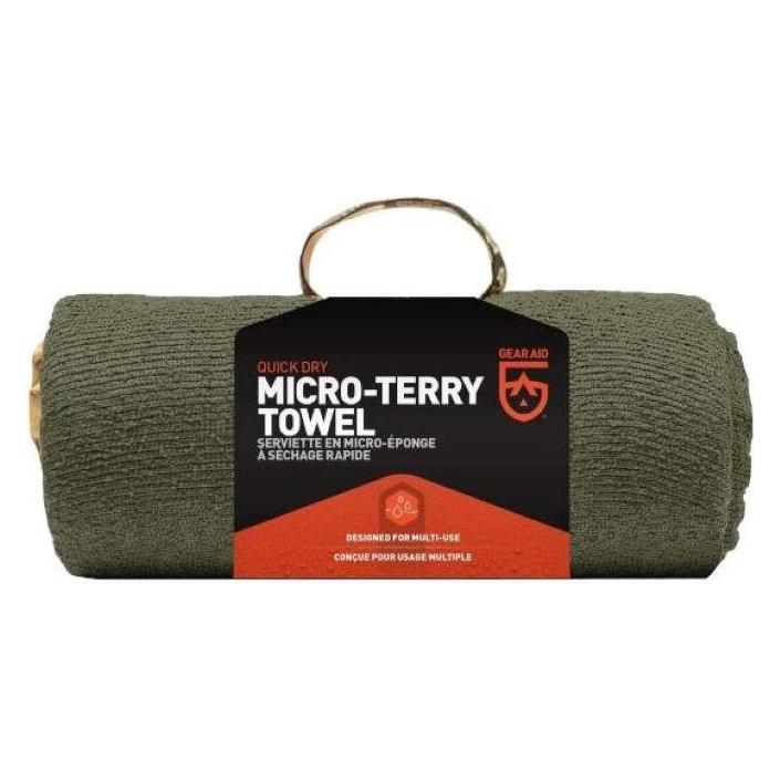 Gear aid Mikrofrottee-Handtuch, OD Green, gross (48986155)