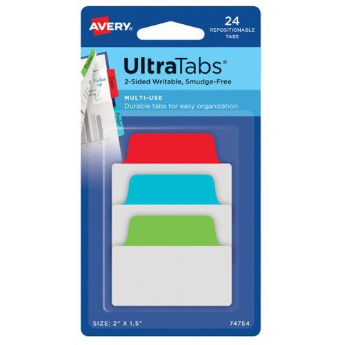 AVERY Zweckform UltraTabs Multi-Use Haftmarker farbsortiert 24 Blatt 74754