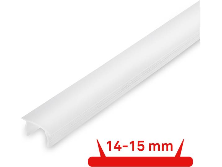 Briloner PC Profil Pimp Diffusor your Panel 1,3 m, Kunststoff, 14-15 mm, weiß