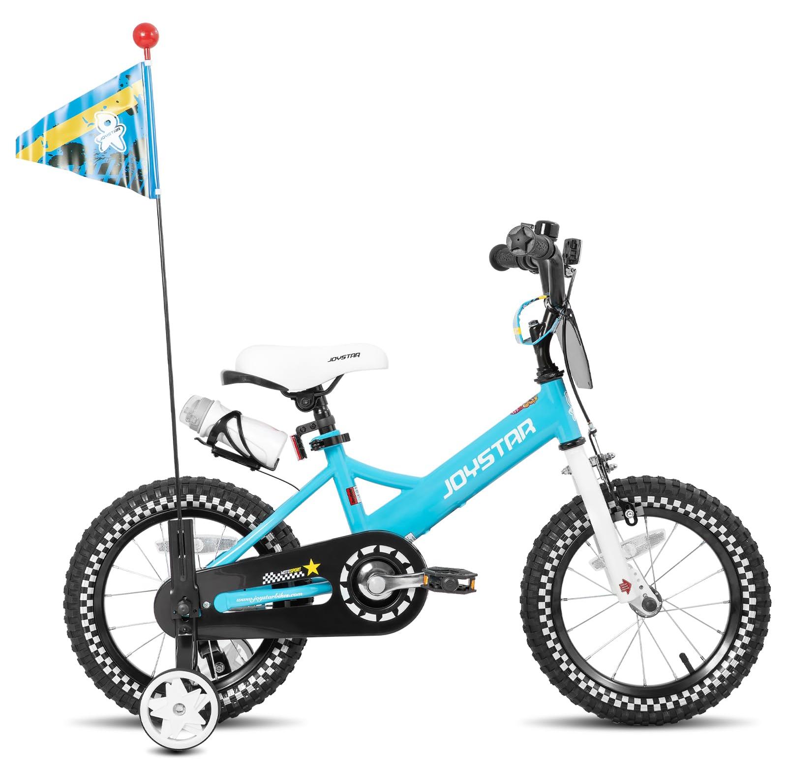 Kinderfahrrad 12 Zoll, Stahlrahmen, Handbremse, Stützräder, Dunkelblau