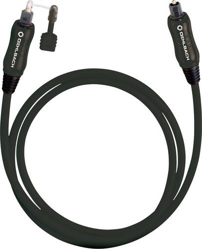 Oehlbach Toslink Audio Anschlusskabel [1x Toslink-Stecker (ODT) - 1x Toslink-Stecker (ODT)] 4.00m Schwarz OPTO Star Black