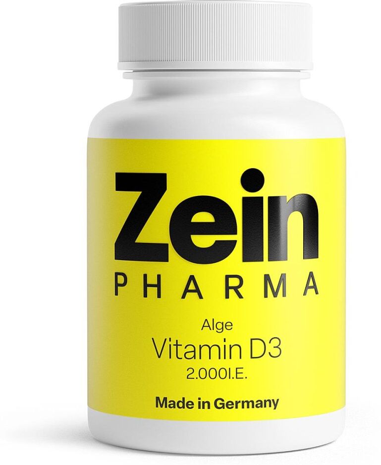 ZeinPharma Vitamin D3 aus Alge (vegan) Kapseln 2.000 I.E. 120stk