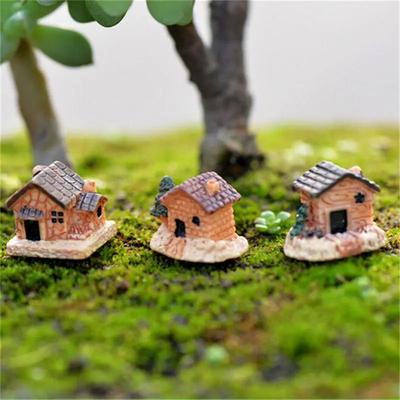 Inspire Select Mini Cute Animal Figurine Cat Decor Resin Fairy Garden Miniature Bonsai DIY Landscape Ornament 3 Pcs