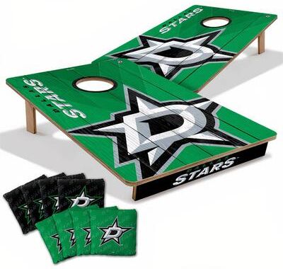 Skip's Garage Dallas Stars NHL Tailgate Cornhole Board Set