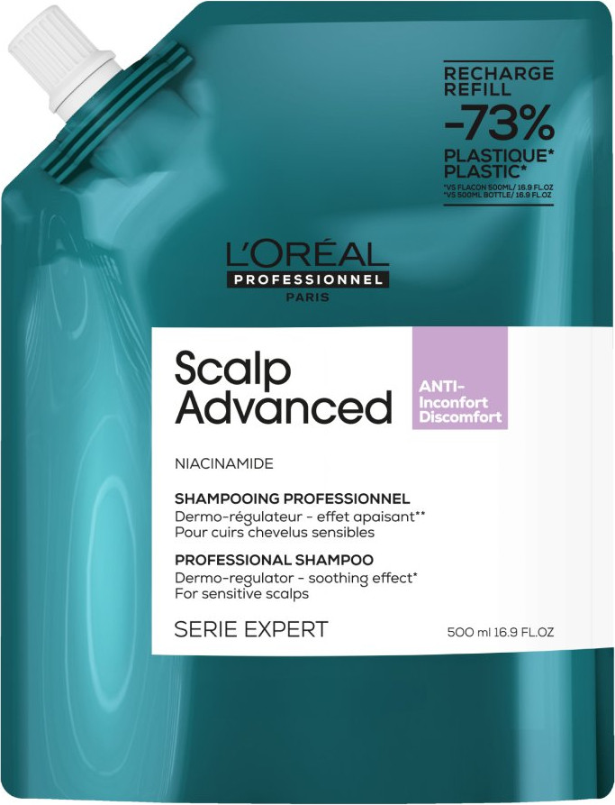 Loreal Anti-Discomfort Dermo-Regulator Shampoo Refill 500 ml E4244000
