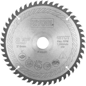 Ryobi Kreissägeblatt SB216T48A1, 216 x 30mm, 48 Zähne, für Holz