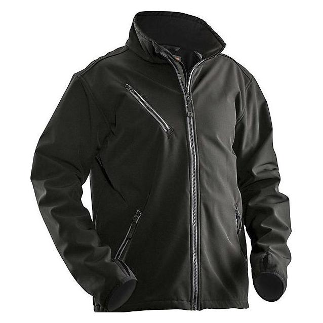 Jobman Leichte Softshell-Jacke, verschiedene Farben und Grössen (XXL) (J1201-schwarz-XXL)