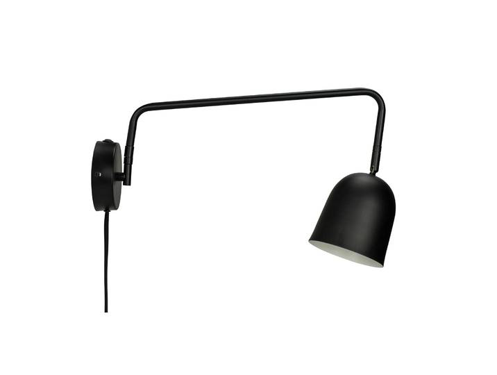 Design wandlamp Manchester, zwart, Woon-/ Eetkamer, metaal, Design, Wandlamp design