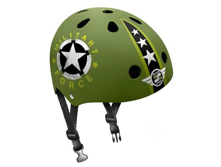 STAMP - Skate helm met instelbare tailleinstellingen (ca. 54-60 cm) - SKIDS CONTROL Military