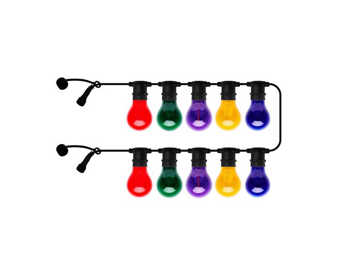Sirius LED-Lichterkette Tobias, Erweiterung, multi, 10-fl. L. 4,5 m Tobias, Multicolour, Kunststoff