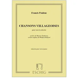 Chansons villageoises pour chant et piano (en/fr), Fachbücher von Francis Poulenc