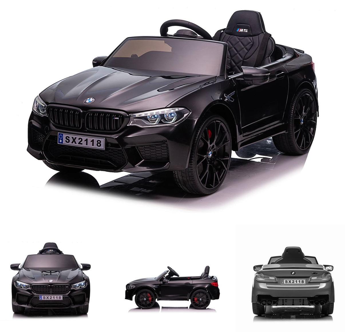 Chipolino Kinder Elektroauto BMW M5 Fernbedienung Musik Eva-Räder Bluetooth