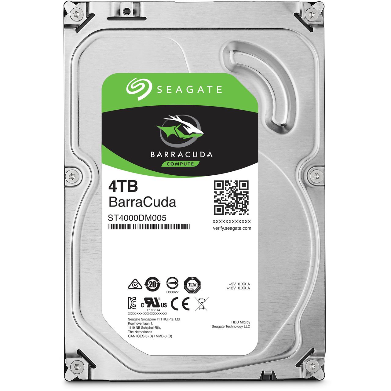 4TB Seagate Barracuda Compute ST4000DM004 256MB 3.5" (8.9cm) SATA 6Gb/s