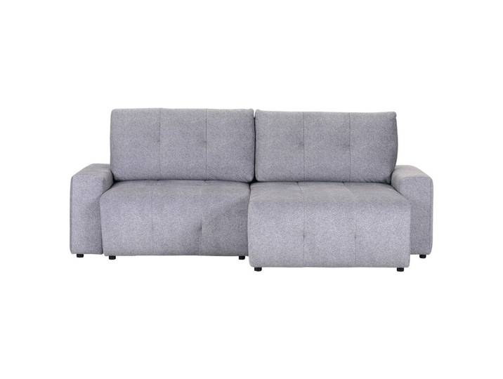 Ecksofa, Grau, 247x156 cm, Textil, Liegefunktion & 2-3-Sitzer, Modern, CARRYHOME
