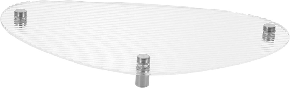 Acryl Dienblad Transparant met Siliconen Anti-slip - 29 cm