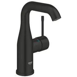 Grohe Essence Waschtischarmatur mit Click-Clack-Ablaufgarnitur matt schwarz 237982431
