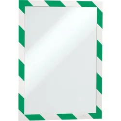 DURABLE 4944131 - Info-Rahmen, A4, selbstklebend, grün/weiß, 2 Stück