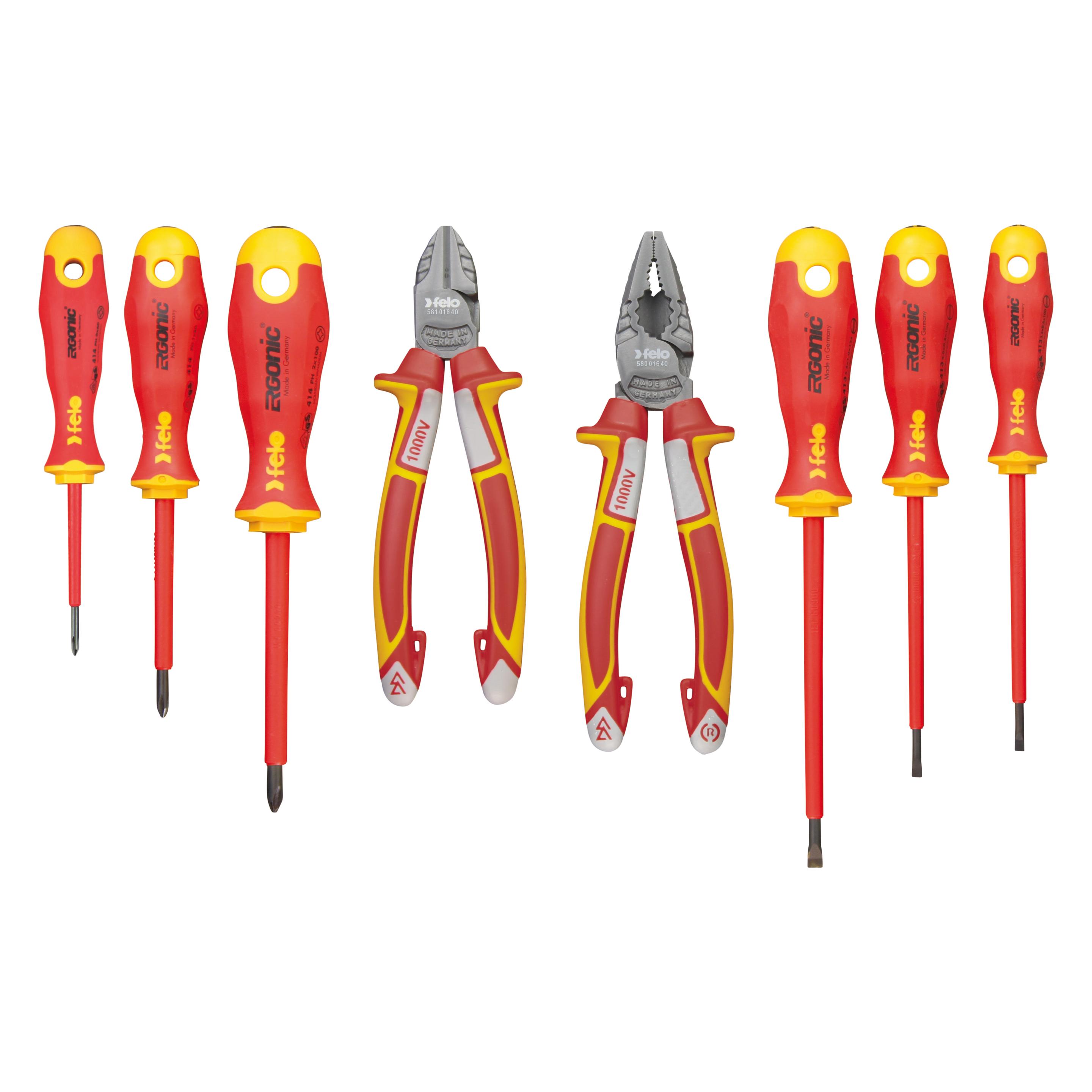 Felo Set Ergonic VDE + szczypce 8 Teile (FL41398517) (00041398517)
