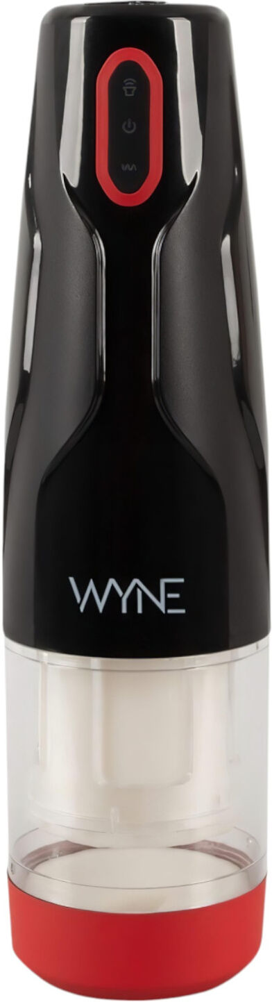 Wyne 05 - Masturbator Med Rotation - Genopladelig - Sort/hvid