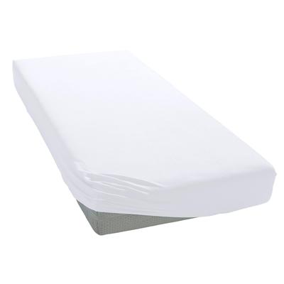 Spannbettlaken BELLANA "bellana deluxe für Boxspring- & Komfortbetten, mit Elasthan, 230 g/m²", weiß, B:180cm, Jersey, Obermaterial: 95% Baumwolle, 5% Elasthan, Bettlaken, Spannbettlaken, Premium-Qualität, für extra hohe Matratzen 35-45 cm, faltenfrei