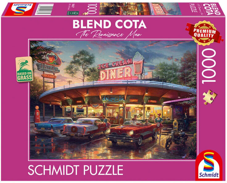 Puzzle 1000 pcs American Diner, Blend Cota - Schmidt