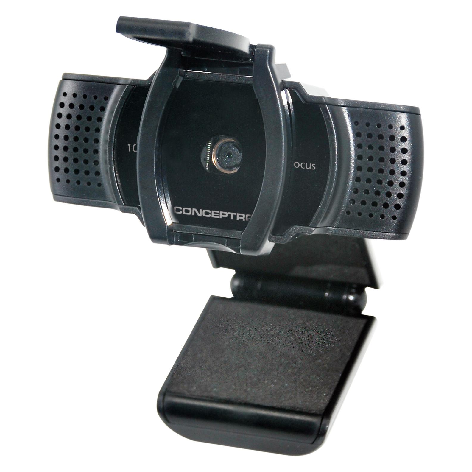 Conceptronic Webcam AMDIS 1080P HD Webcam+Microphone sw (2 Mpx) (AMDIS06B)