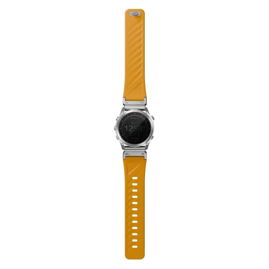 Uniq Fluo Strap for Garmin 26mm Orange (26 mm, Plastic, Silicon, Stainless Steel) (Uni001955)