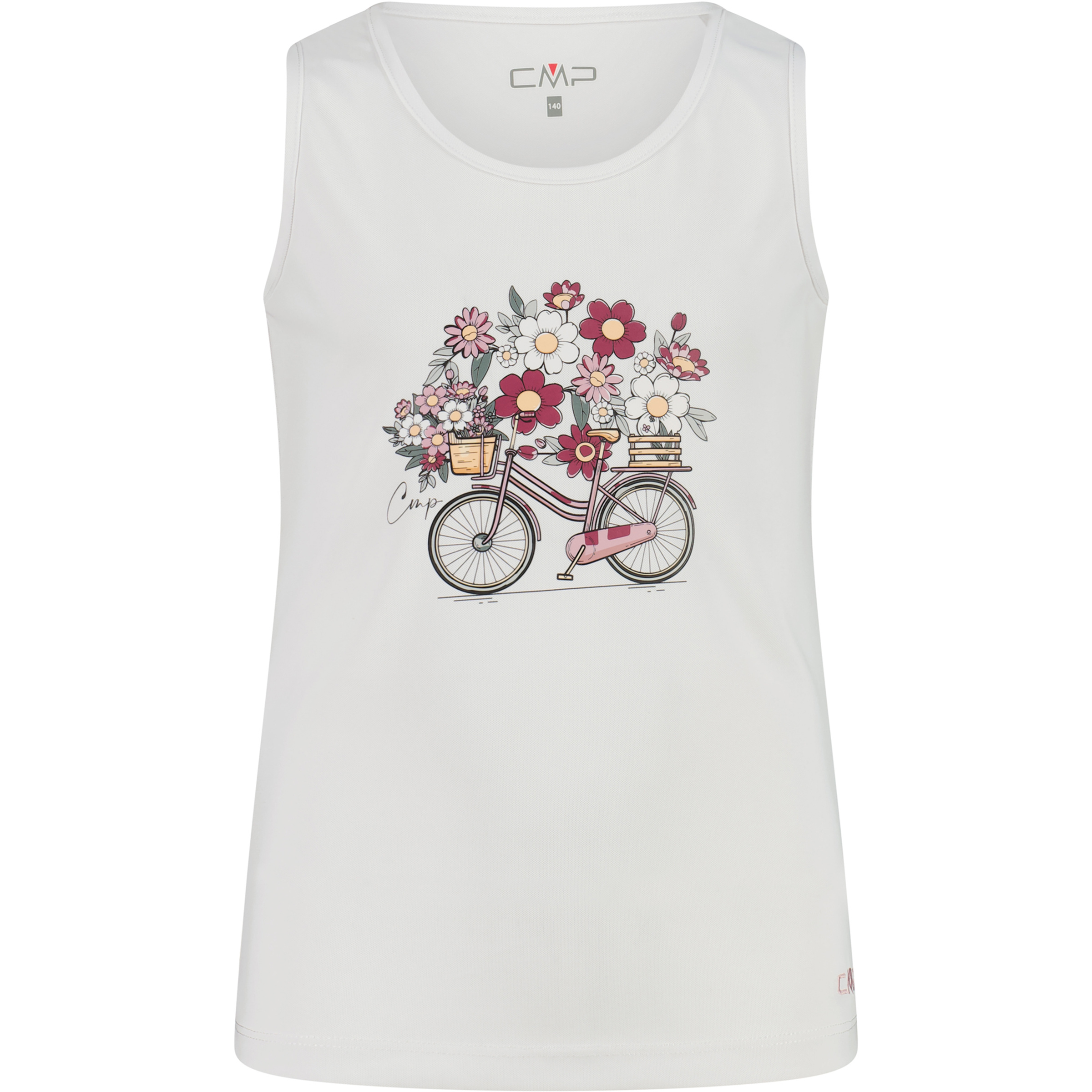 CMP Print Kinder Tanktops weiss Größe 110 Lifestyle Atmungsaktiv