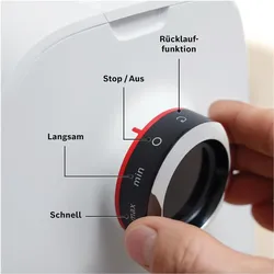 Bosch Hausgeräte MultiPower Serie 4, Fleischwolf, Weiss, Schwarz