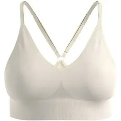 ODLO Damen BH Da SEAMLESS LOW - PADDED, Größe M in Weiß Weiß