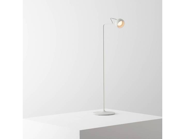 Artemide Designer Stehlampe Ixa Reading, dimmbar, alu / grau / zink, für Wohn- / Esszimmer, Metall, Design, Stehlampe