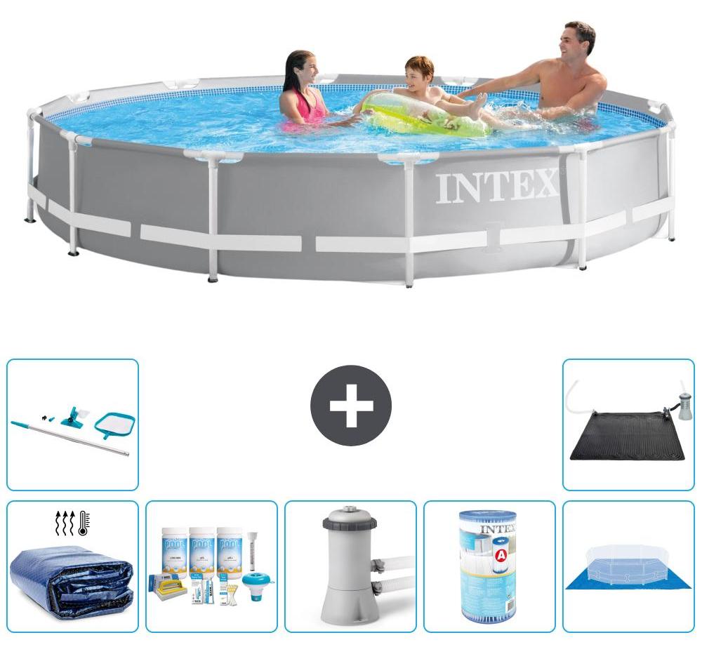 Prism Frame Pool Rund - 366x76 cm - 8-teilig S41943