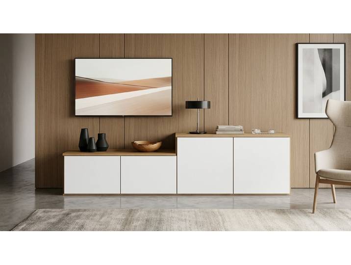 TV Lowboard nach Maß Eiche Natur geölt