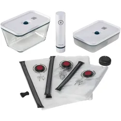 Zwilling Fresh + Save, Vakuumiergerät, Blau, Weiss, Transparent