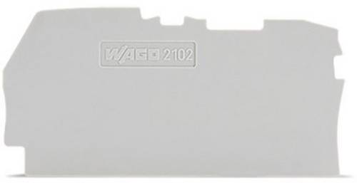 WAGO 2102-1291 Abschluss Zwischenplatte Grau 100St.