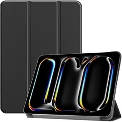 Cover-Discount iPad Pro 13 - Tri-fold Smart Case (Apple iPad Pro 13 2024, Apple iPad Pro 13 2025), Tablet Hülle, Schwarz