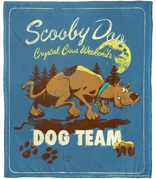 Northwest Warner Brothers Scooby Doo Dog Team Silk Touch Throw Blanket