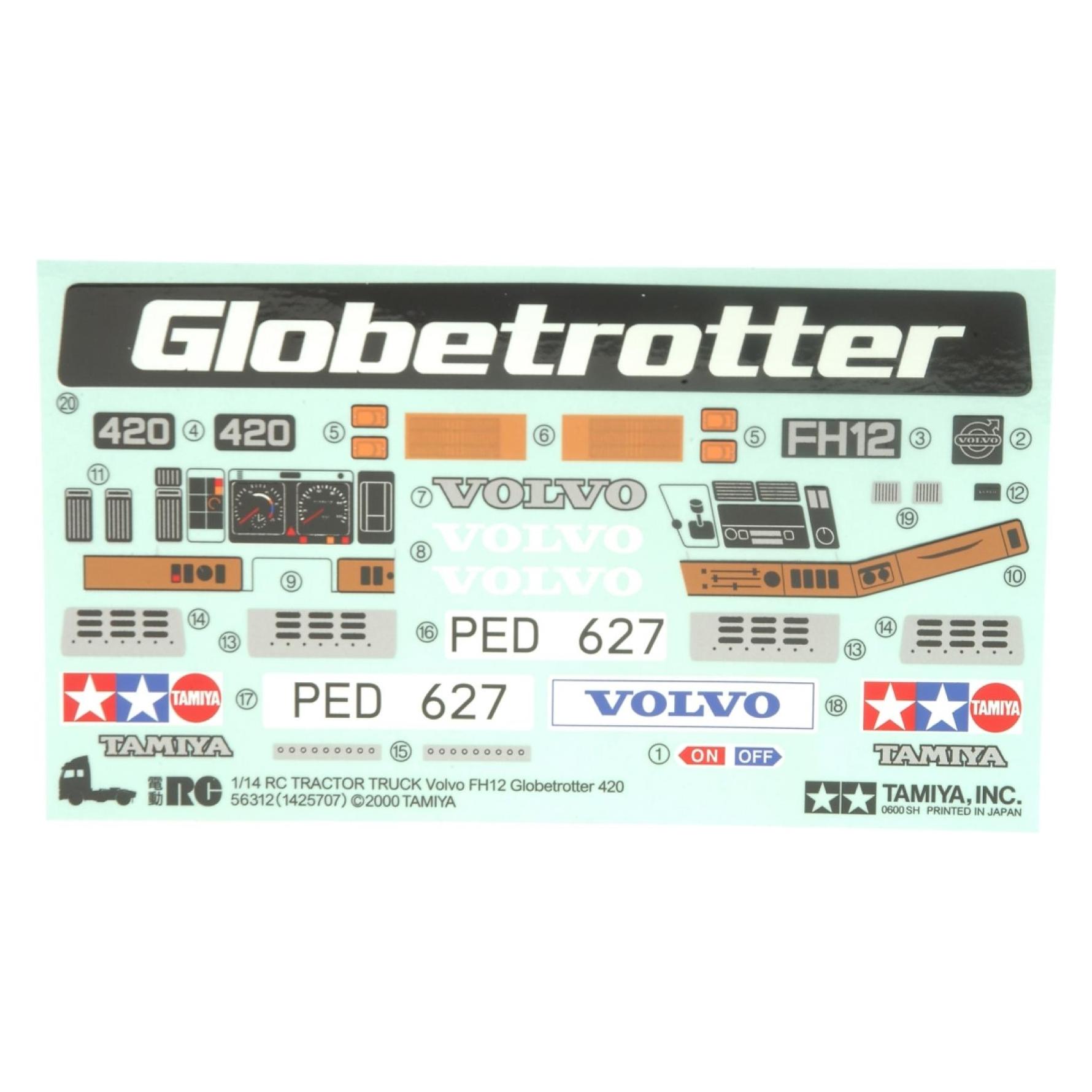 Tamiya Aufkleber Volvo FH12 56312 (309495346)
