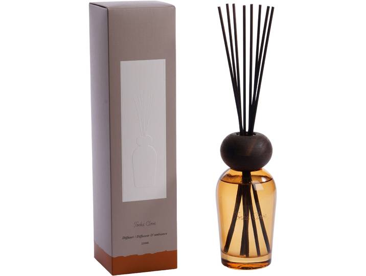 Diffusor Sarina amber 220 ml - Material: Glas/Holz - Diffusor