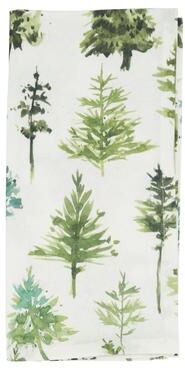 Saro Lifestyle Table Napkins With Forest Trees Design (Set of 12)