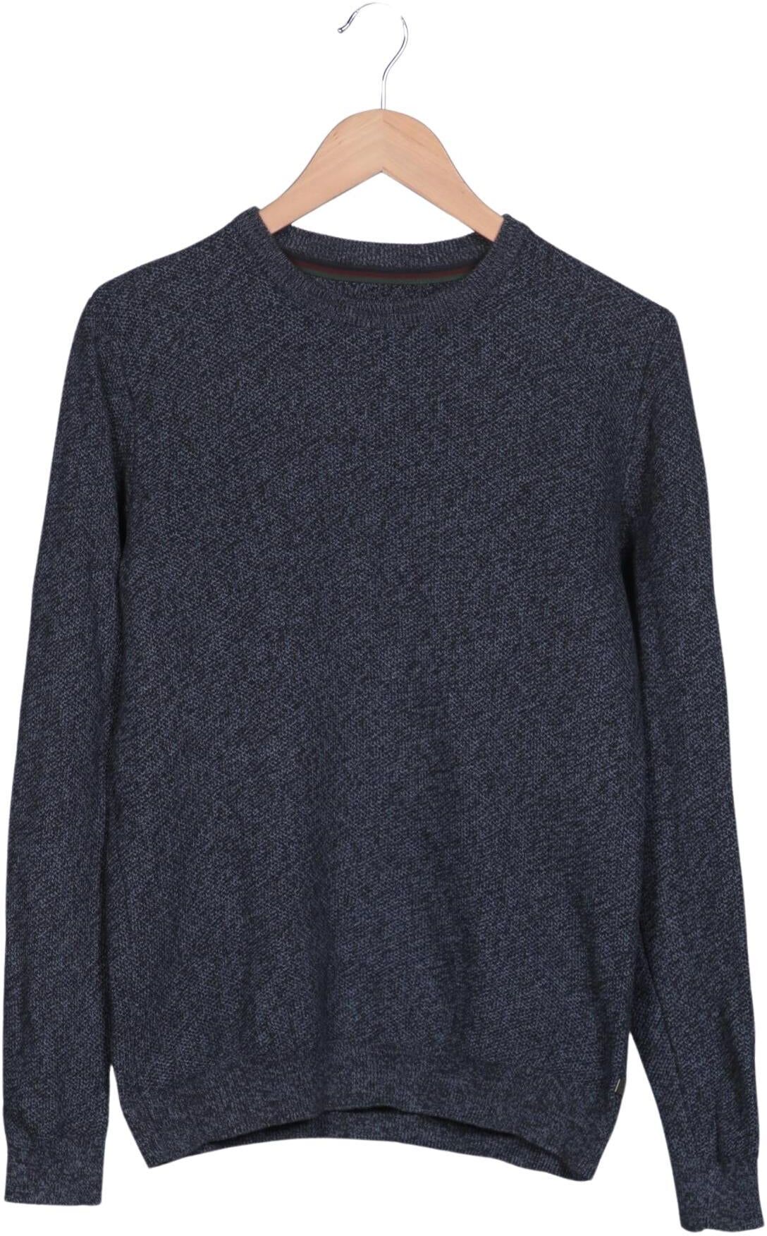 Tom Tailor Herren Pullover, Marineblau, Gr. M, Baumwolle - Second Hand