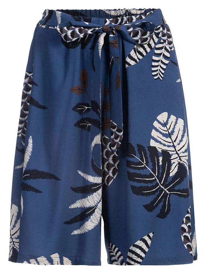 Herrlicher Shorts "Ink" in Blau/ Schwarz - XS