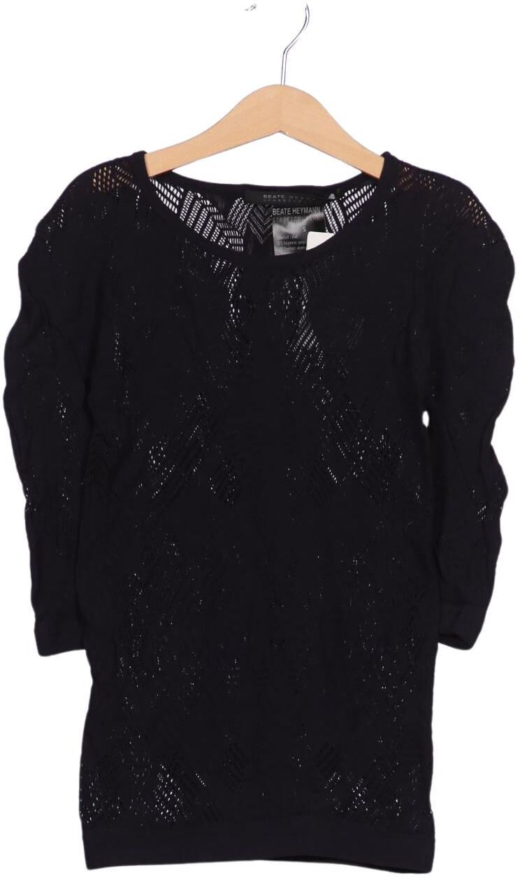 Beate Heymann Damen Langarmshirt, Marineblau, Gr. S, Synthetik / Elasthan - Second Hand