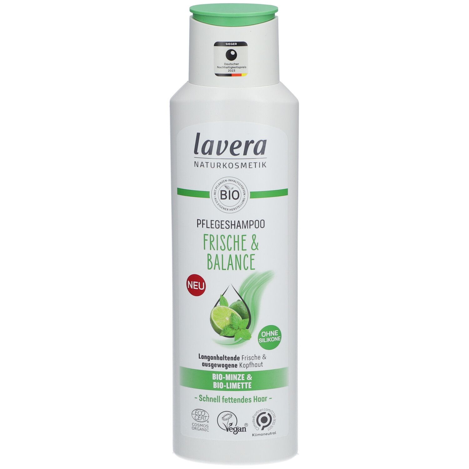 Lavera Pflegeshampoo Frische & Balance 250 ml Shampoo