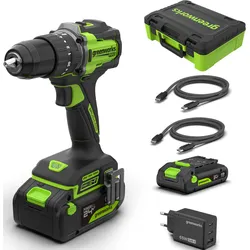 Greenworks POWERALL 24V PRO Schlagbohrmaschine 60Nm - 2 Akkus
