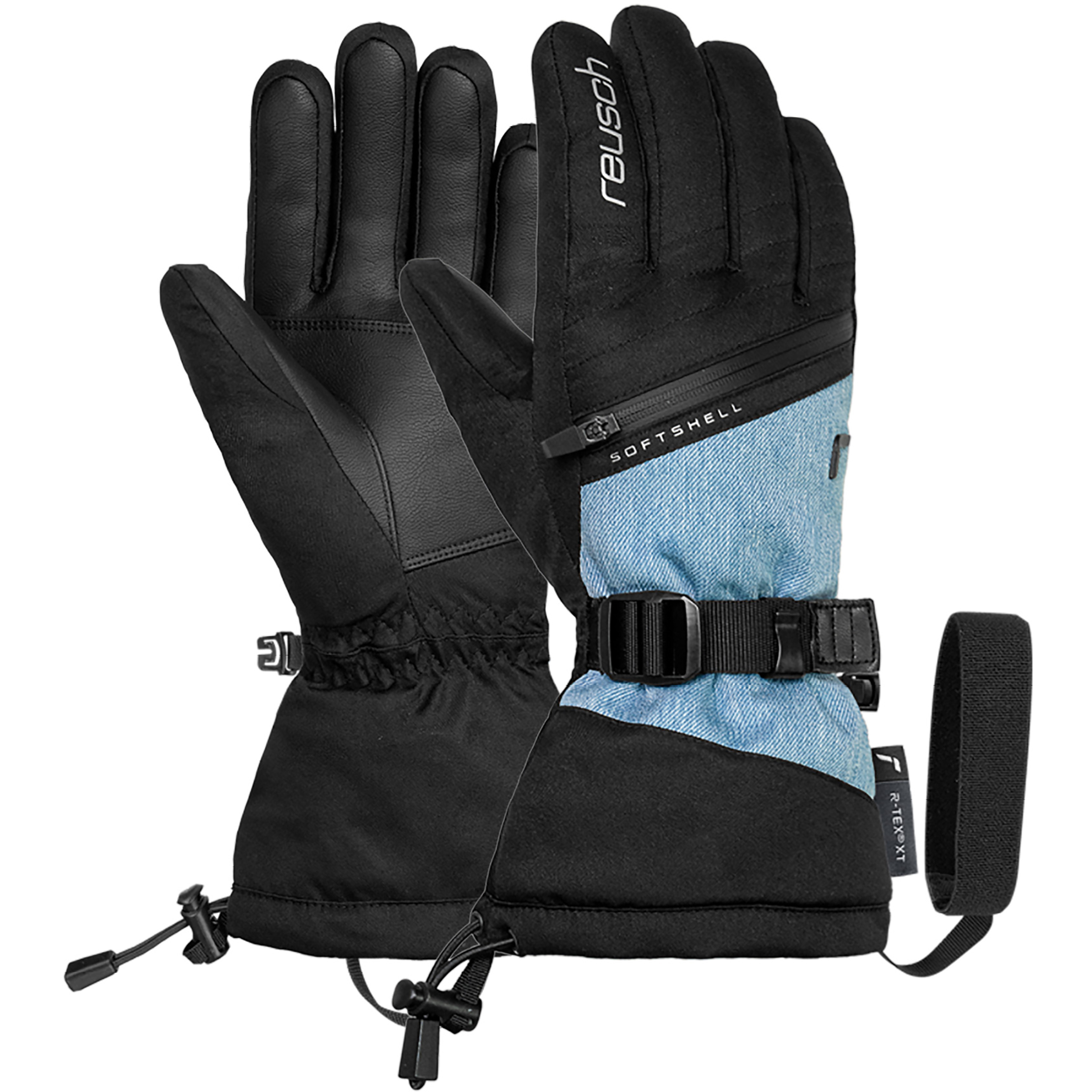 Reusch Demi R-Tex XT Damen Skihandschuhe blau Größe 8 Skifahren Elastisch Wasserabweisend