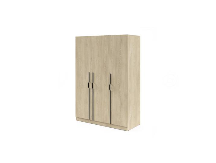 Deine Möbel 24 Drehtürenschrank Brisso BR2 150/210/60,5 cm in Eiche Ceremona mit Metallgriffen, Eichefarben, 150x210x61 cm, Schlafzimmer, Kleiderschränke, Drehtürenschränke