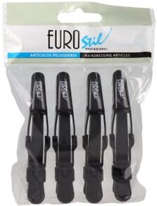 Eurostil 4 Pinças Dragão Pequenas 9 cm Negras 4 Unds