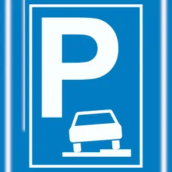 HB-Druck Gehweg Parkplatz Schild A6 (105x148mm)