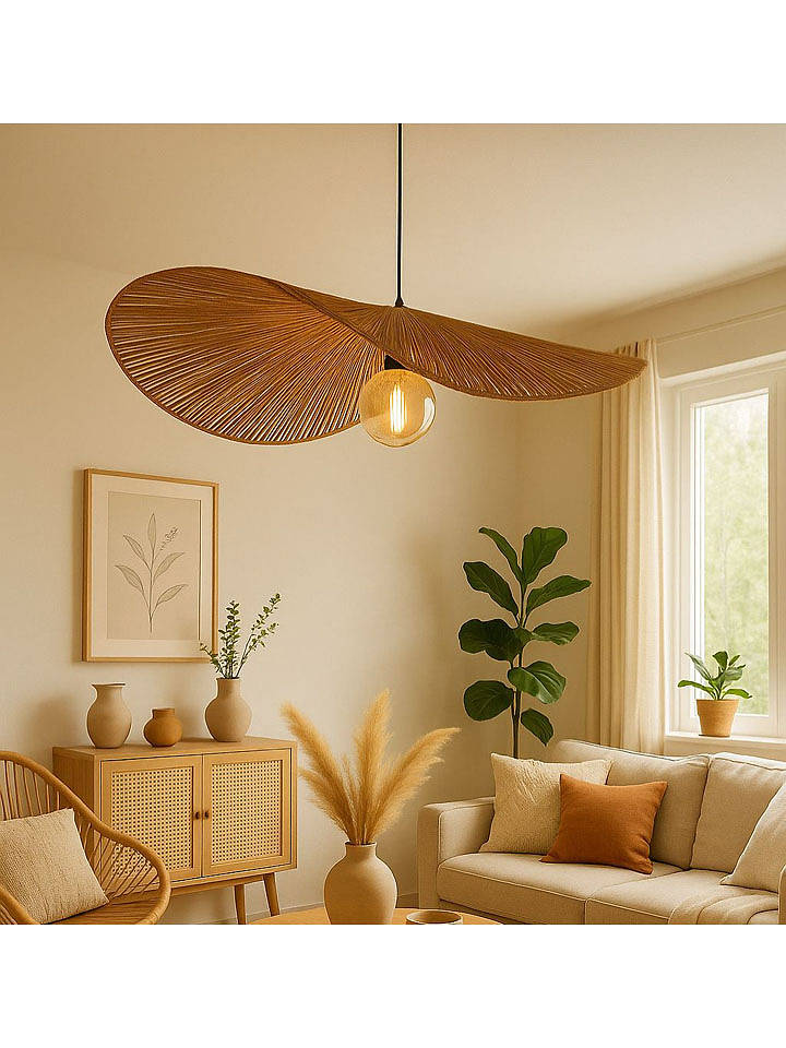 ABERTO DESIGN Hängeleuchte in Beige - Ø 30 cm - onesize